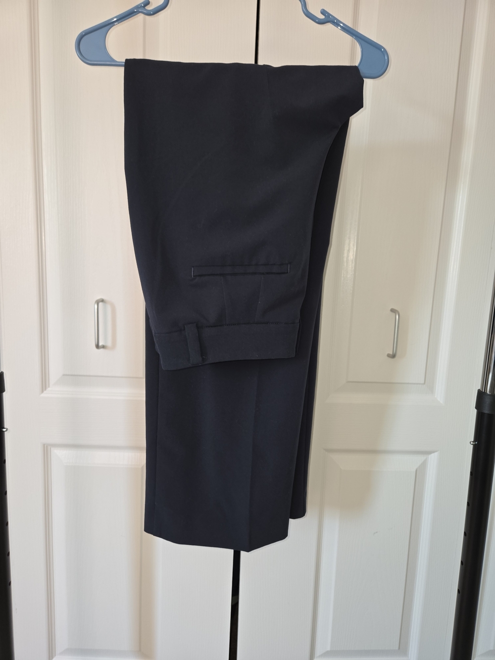 LOFT Navy Wide-Leg Trousers - Picture 6 of 7